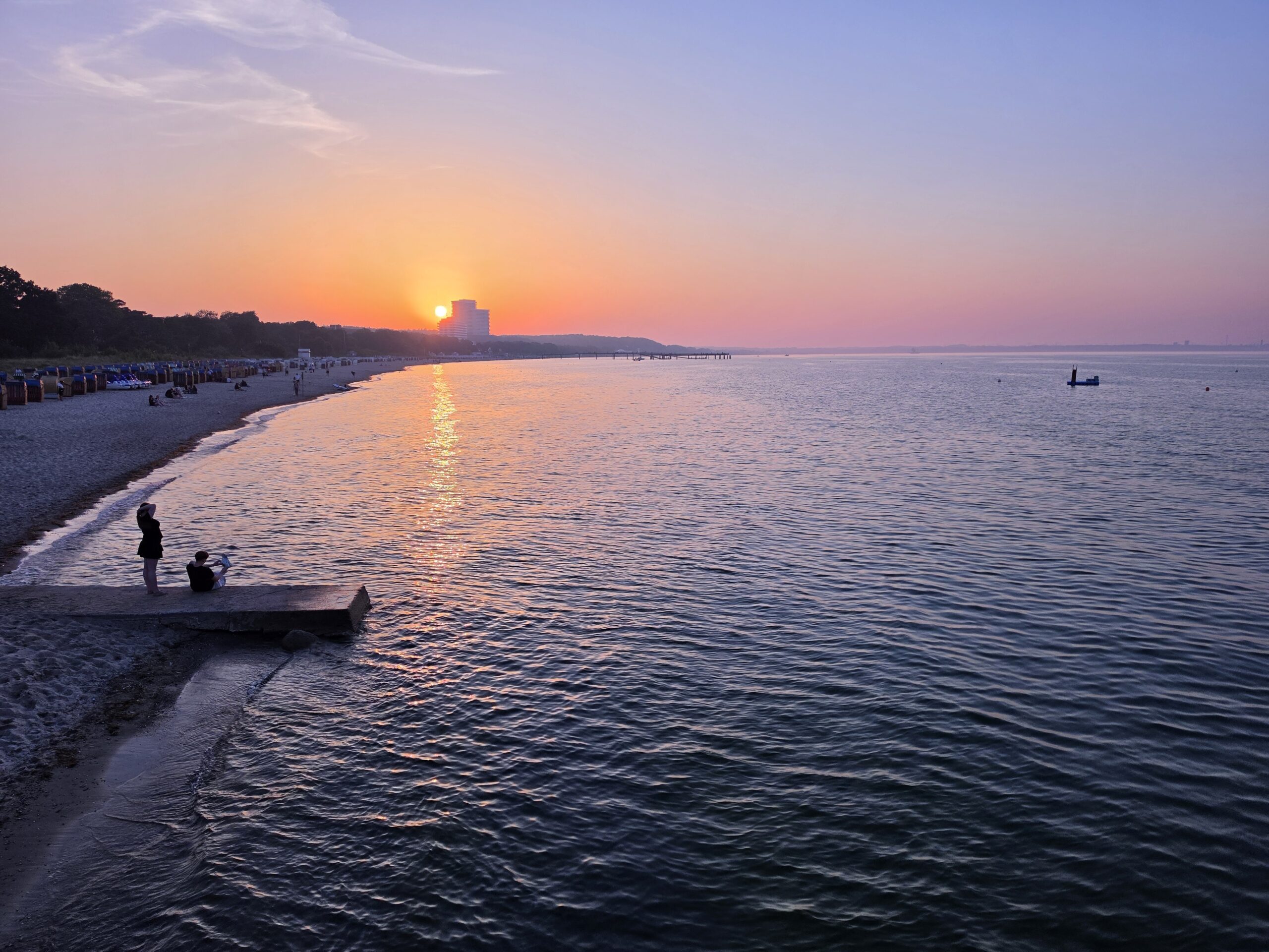 Sonnenuntergang Richtung Scharbeutz